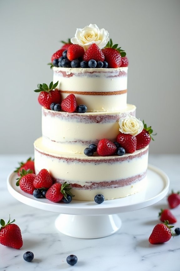 fresh fruit naked cakes