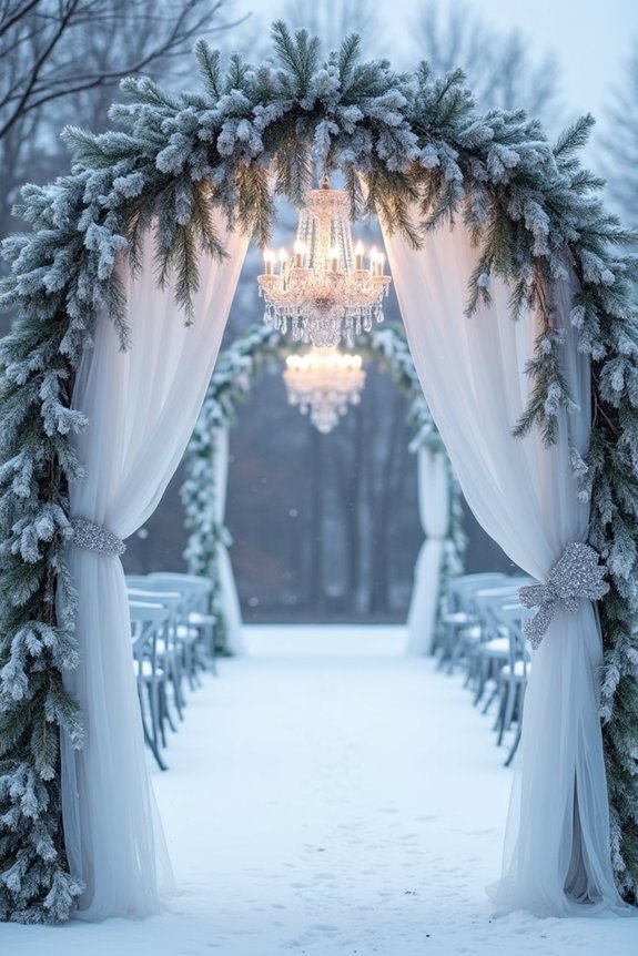 frozen elegance with crystals