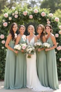 garden bridesmaid dresses selection