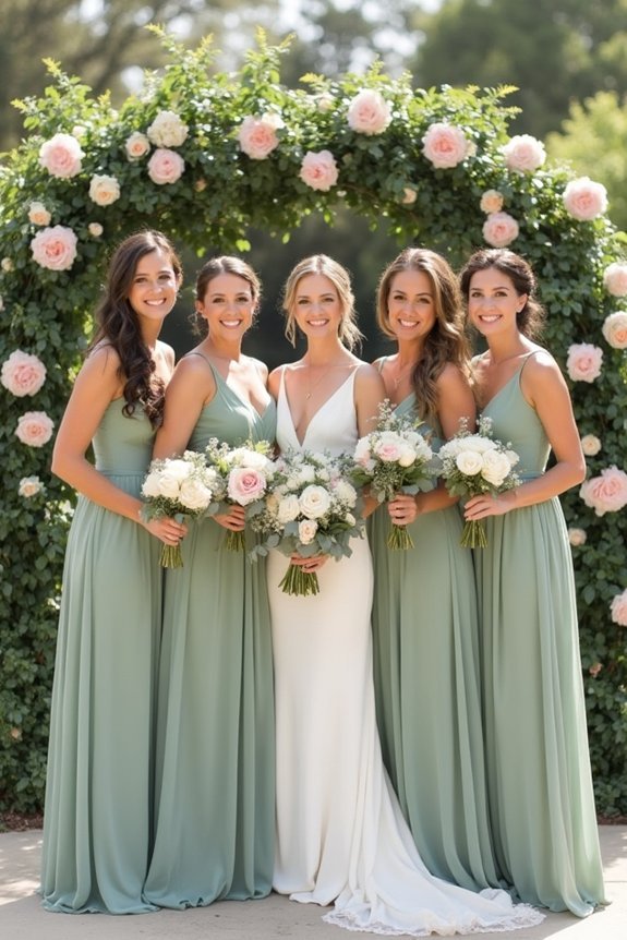 garden bridesmaid dresses selection