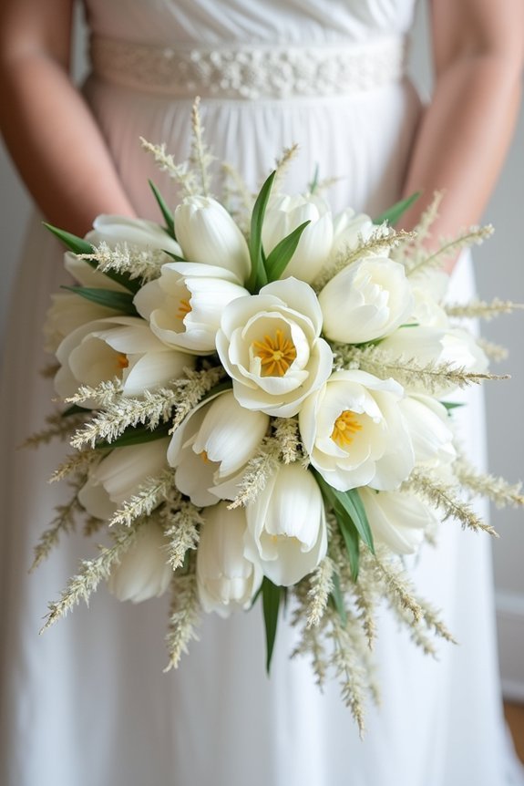 garden fresh bridesmaid bouquets