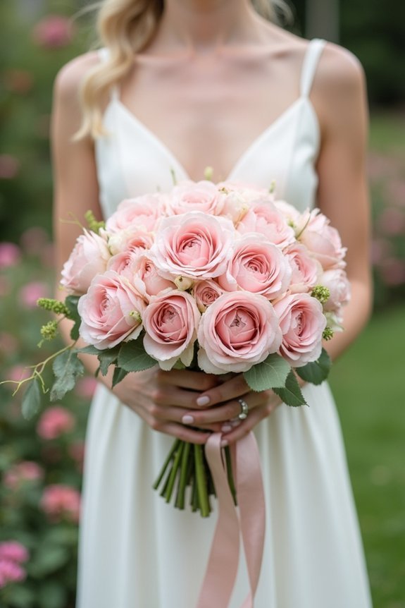 garden inspired bridesmaid bouquets