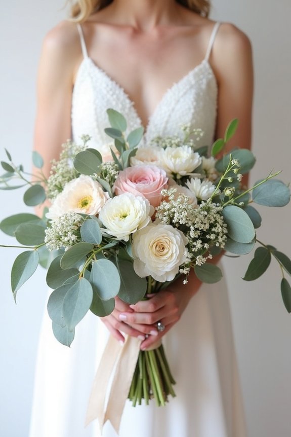 garden inspired bridesmaids bouquets