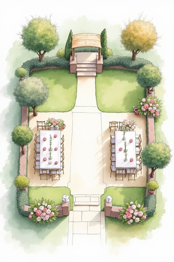 garden layout and flow