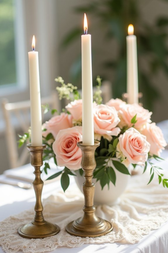 garden roses candlelight elegance
