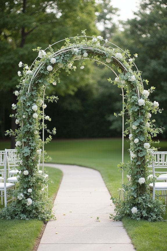 geometric frames with vines