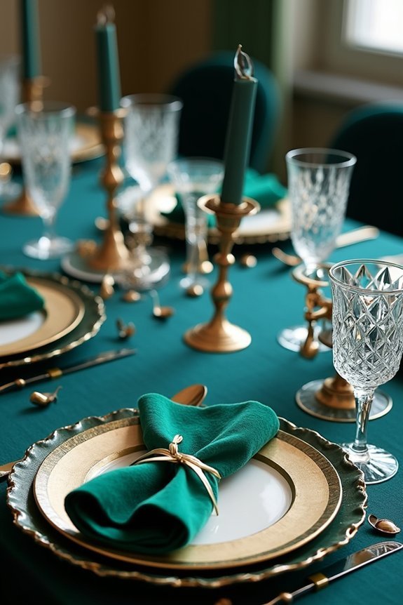 geometric luxury wedding settings