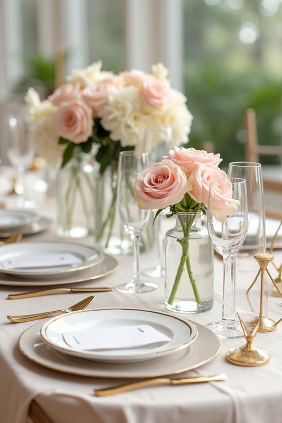 gold centerpieces for weddings