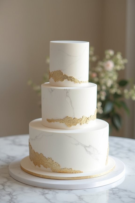 gold leaf marble elegance