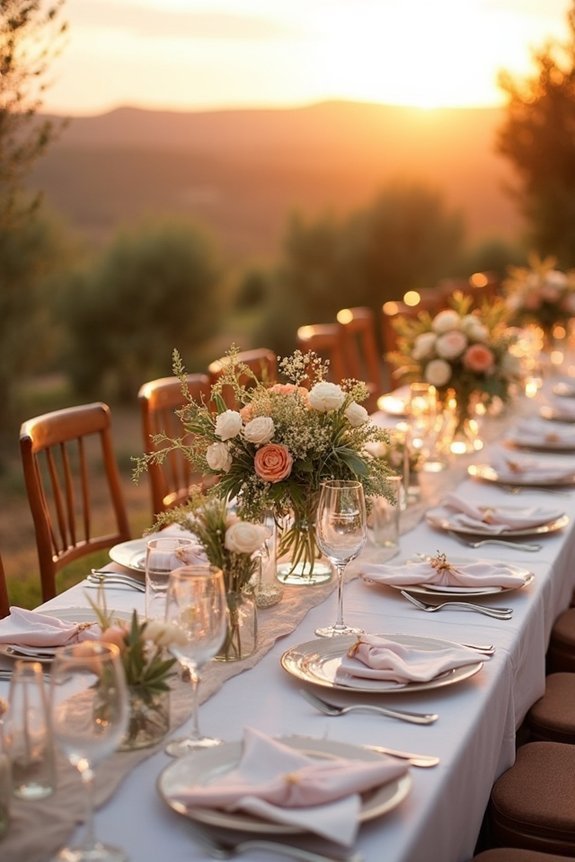 golden hour wedding photography