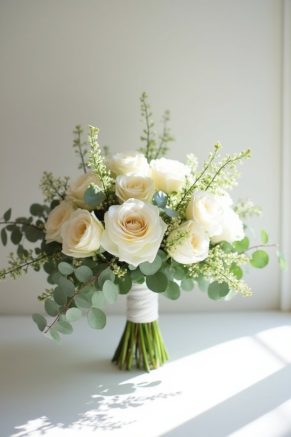 greenery enhances floral elegance
