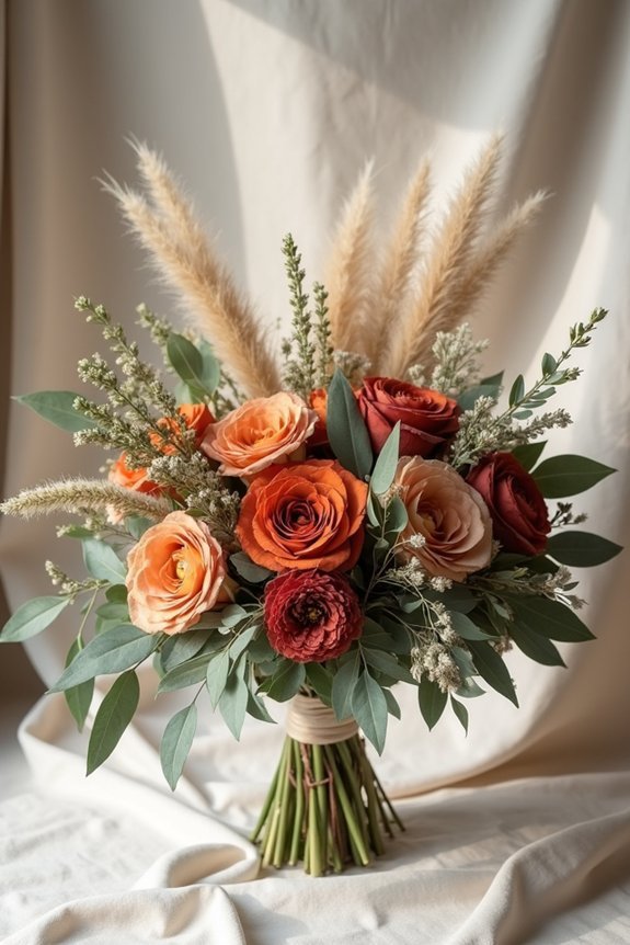 greenery enhancing terracotta arrangements