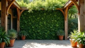 greenery wall backdrop trends