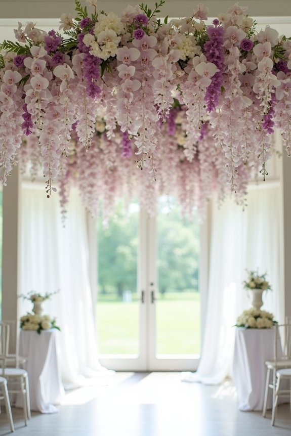 hanging orchid arrangements impactfully