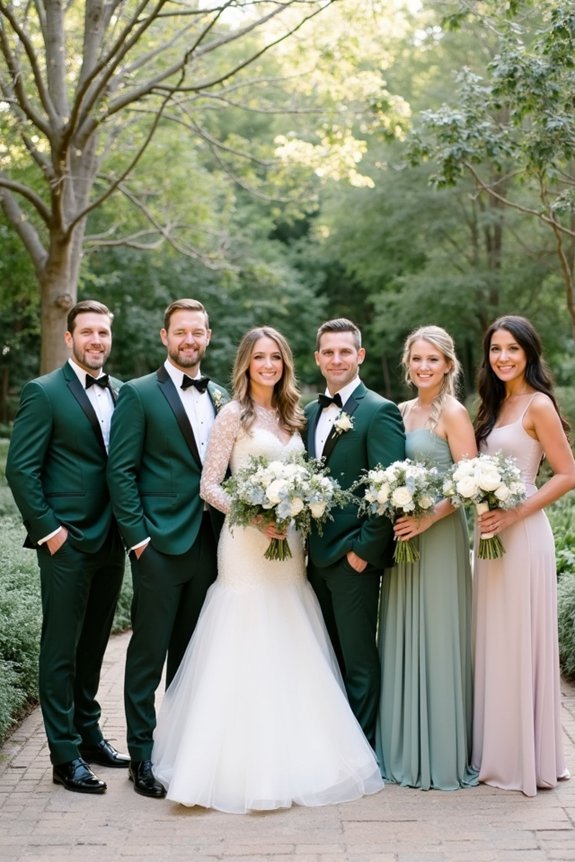 harmonious wedding color palette
