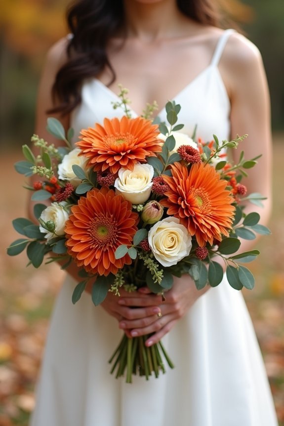 harvest inspired autumn floral palette