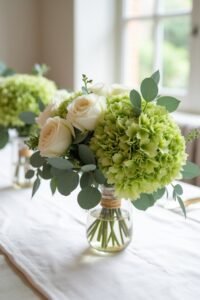 hunter green floral arrangements