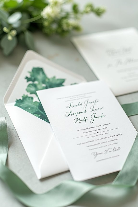 hunter green wedding details