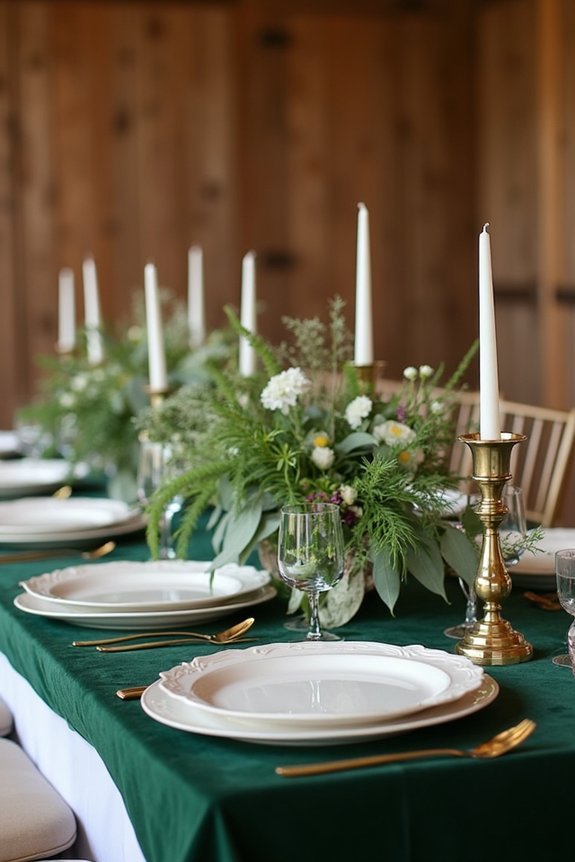 hunter green wedding versatility