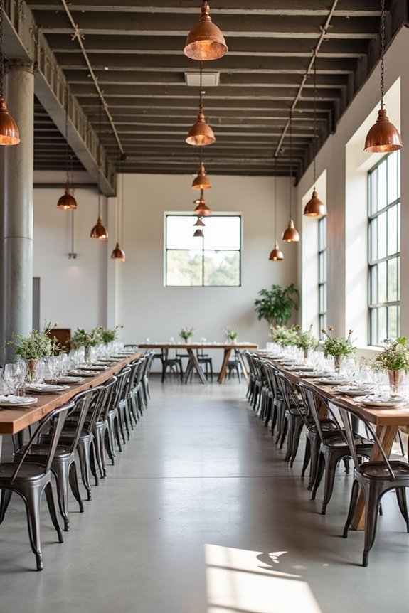 industrial metal accents enhance aesthetics