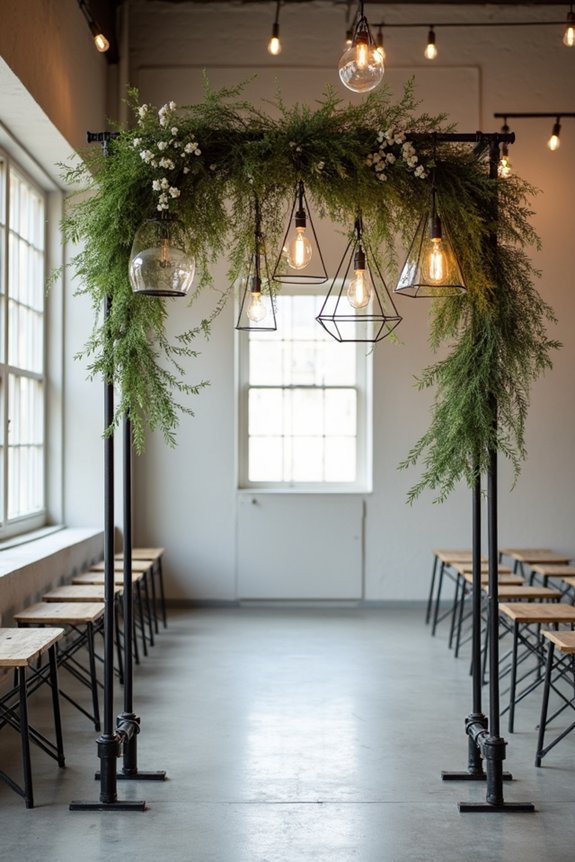 industrial wedding arch designs