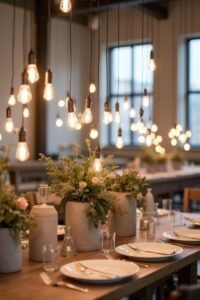 industrial wedding centerpiece ideas