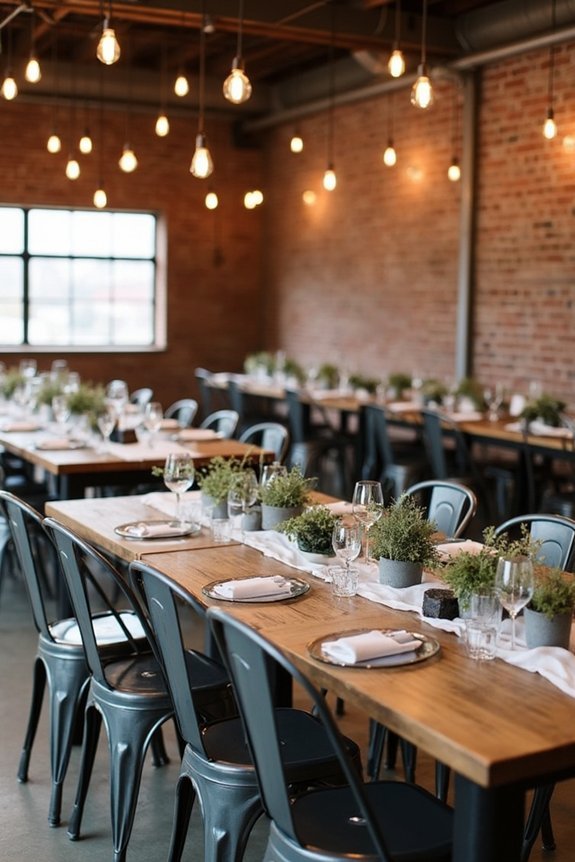 industrial wedding rental essentials