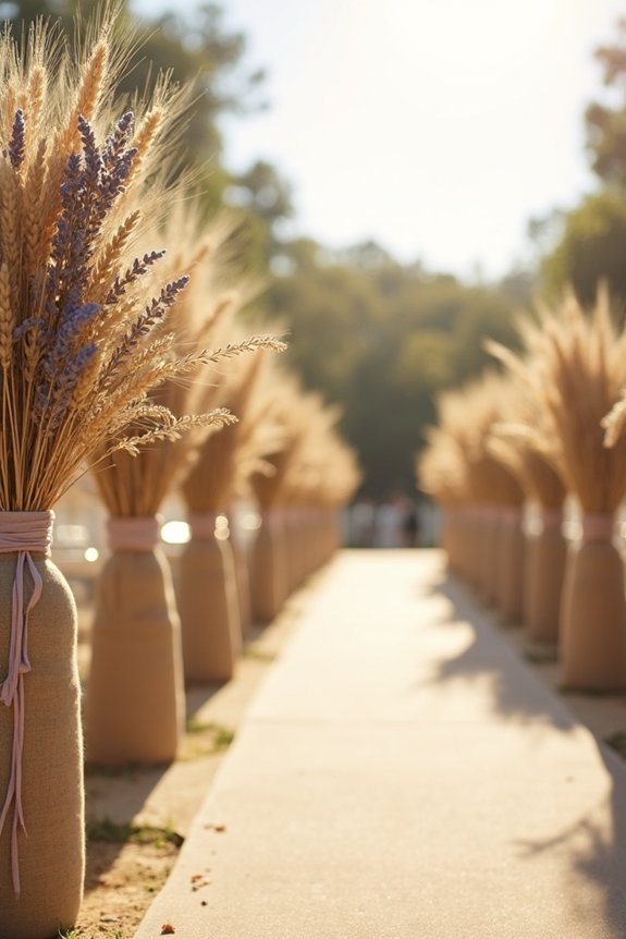intentional dried flower arrangements