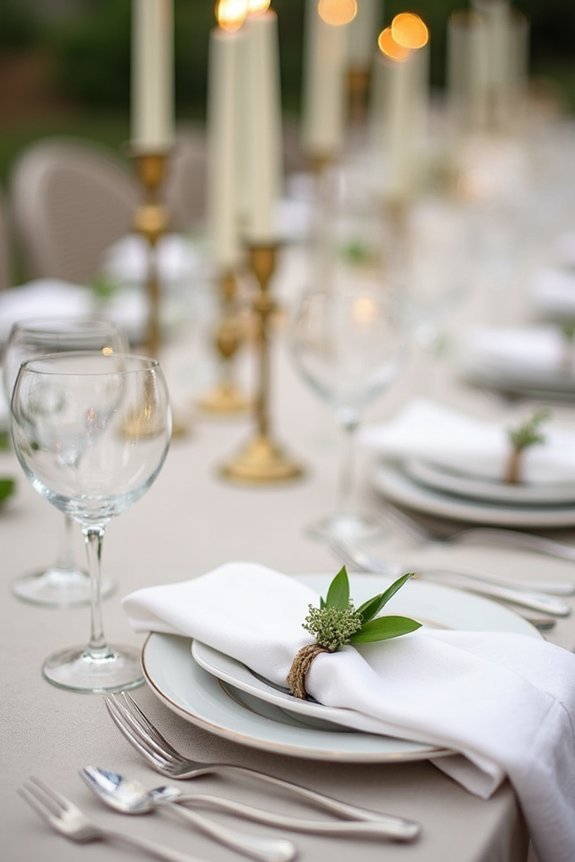 intentional flatware and glassware