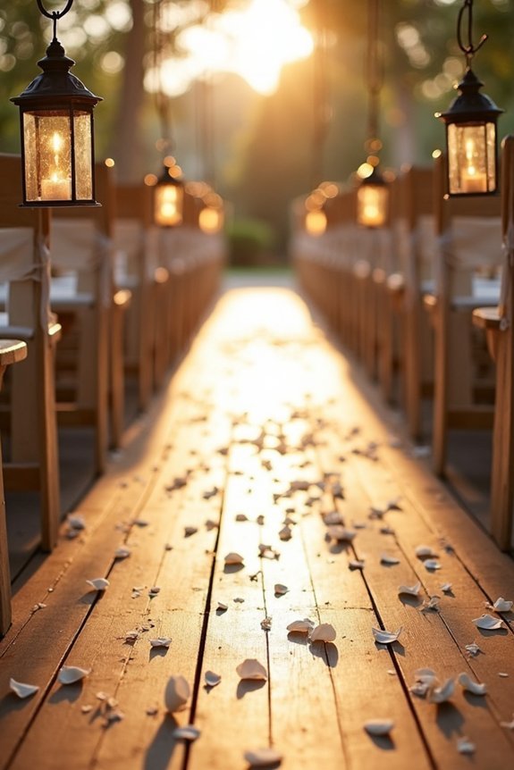 intentional lantern aisle spacing
