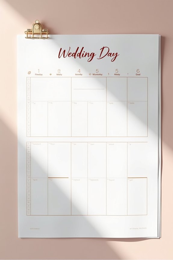 intentional wedding planning timeline