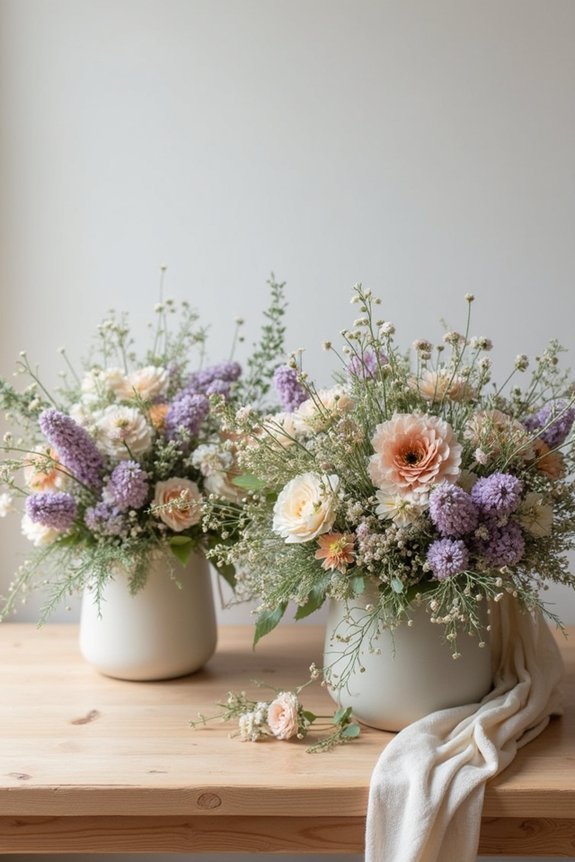 intentional wildflower wedding palette
