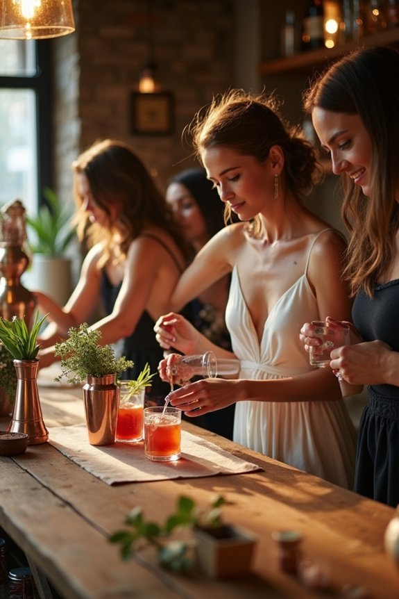 interactive cocktail crafting experience