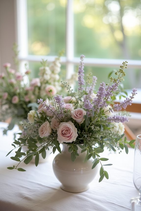 intimate low centerpiece arrangements