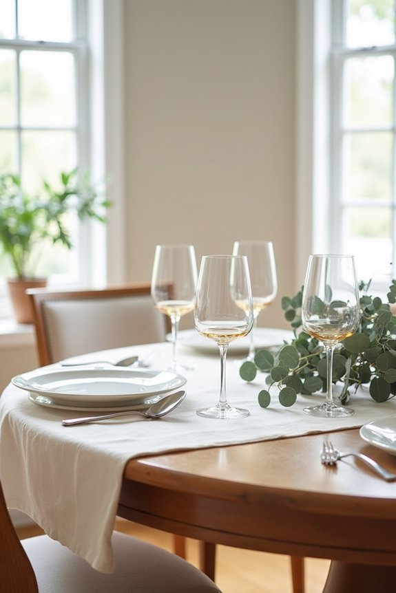 intimate round table styling