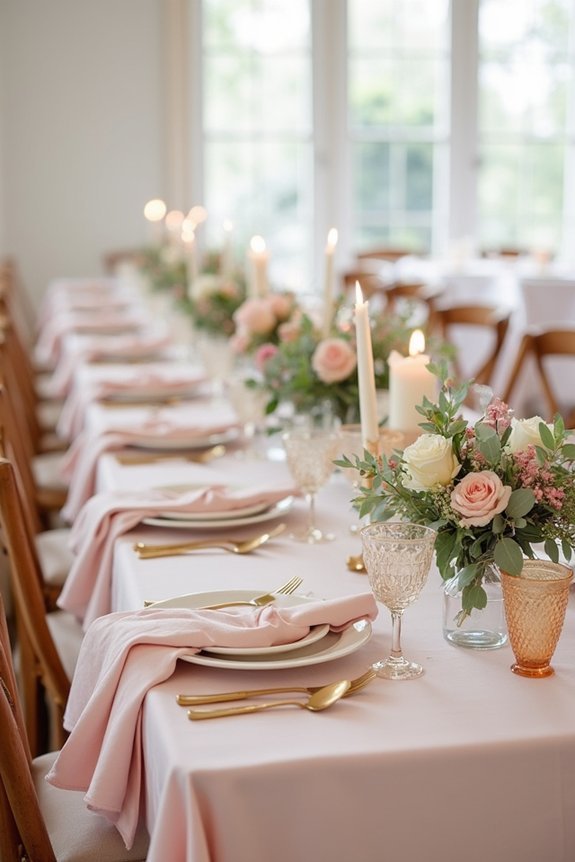 intimate wedding table arrangements