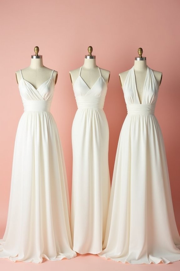 ivory bridesmaid dress options