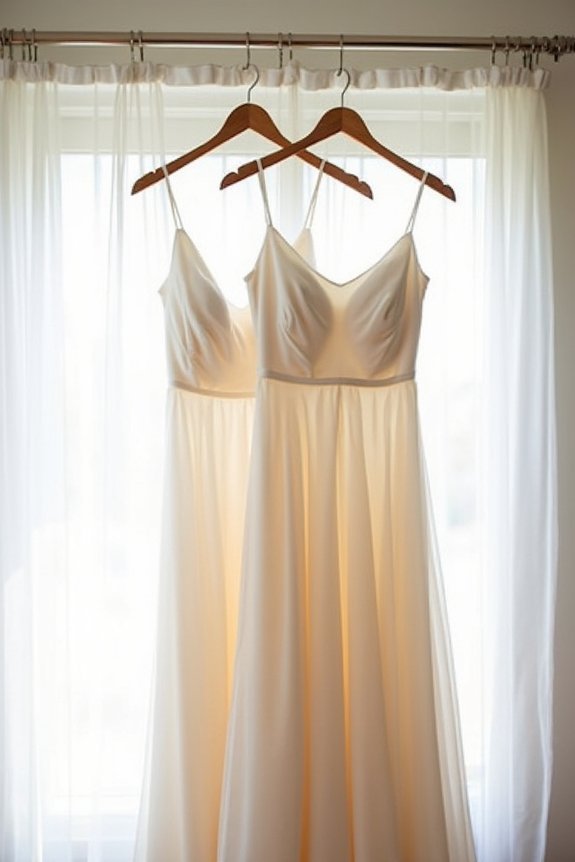 ivory bridesmaid dress selection