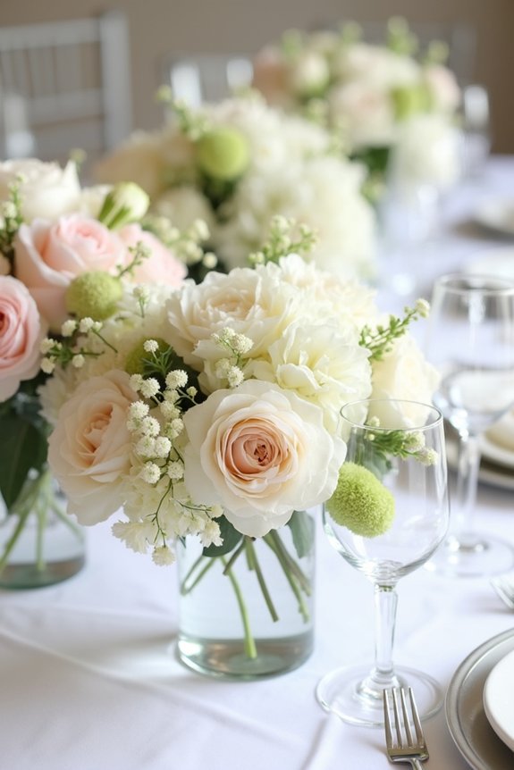 ivory floral arrangement inspiration