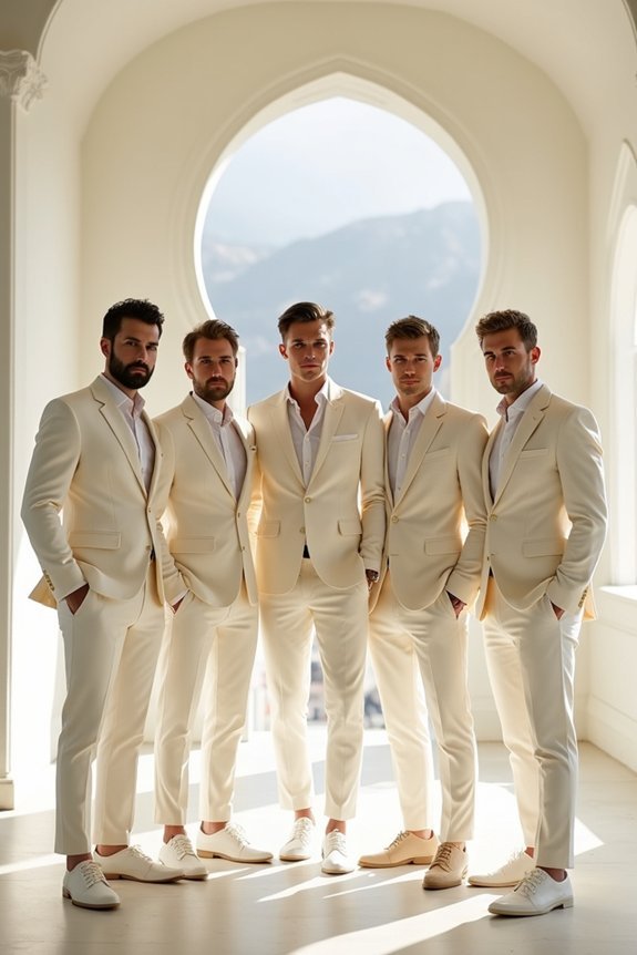 ivory groomsmen attire inspiration