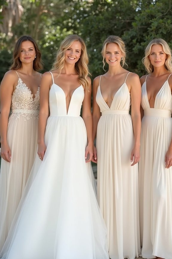 ivory or white selection