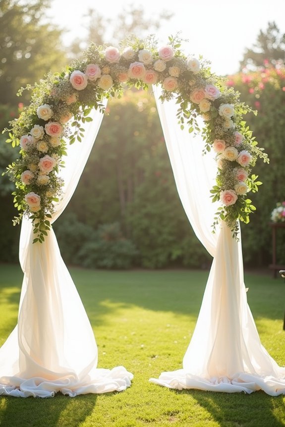 ivory wedding arch inspiration