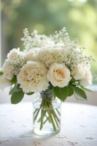 ivory wedding centerpiece ideas