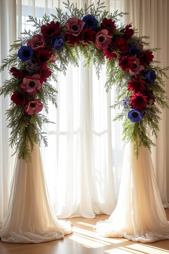 jewel tone floral elegance showcased
