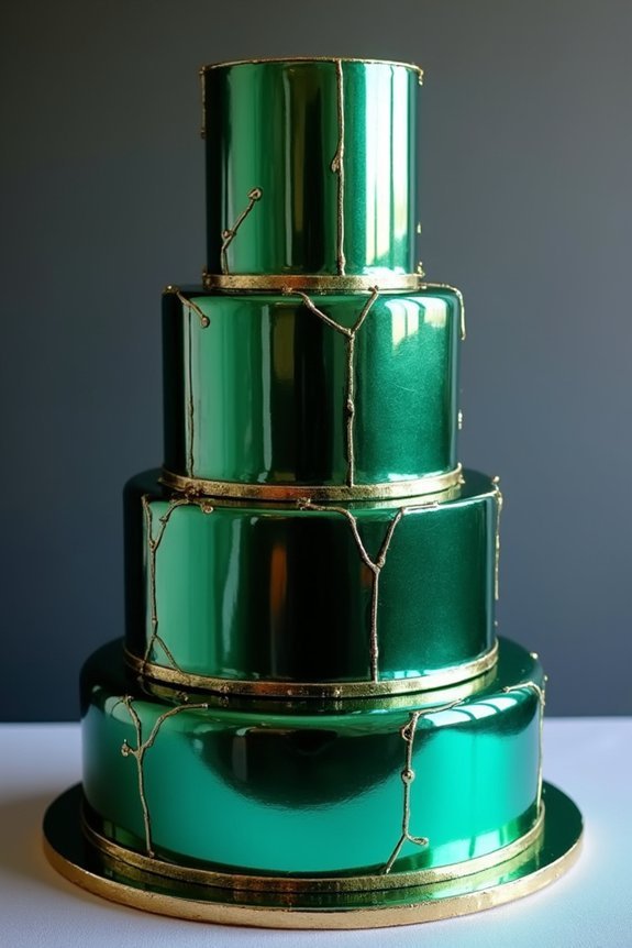 jewel tone mirror glaze