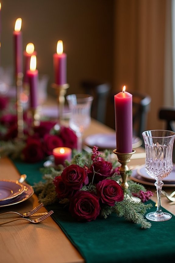 jewel tone winter wedding aesthetics