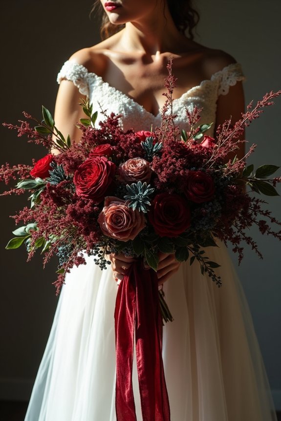 jewel toned floral elegance