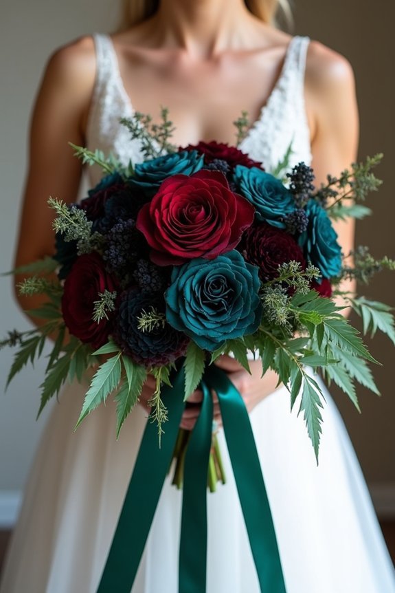 jewel toned floral elegance
