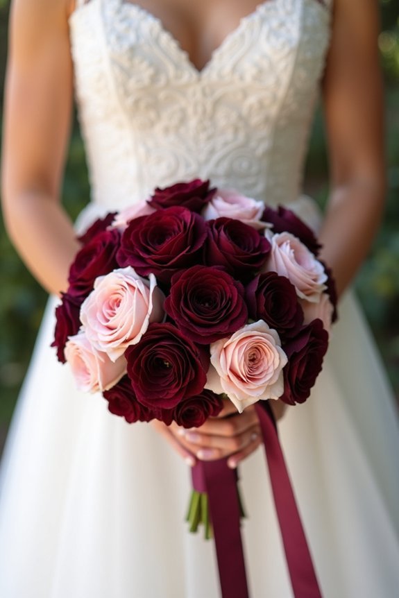 jewel toned romantic wedding bouquets