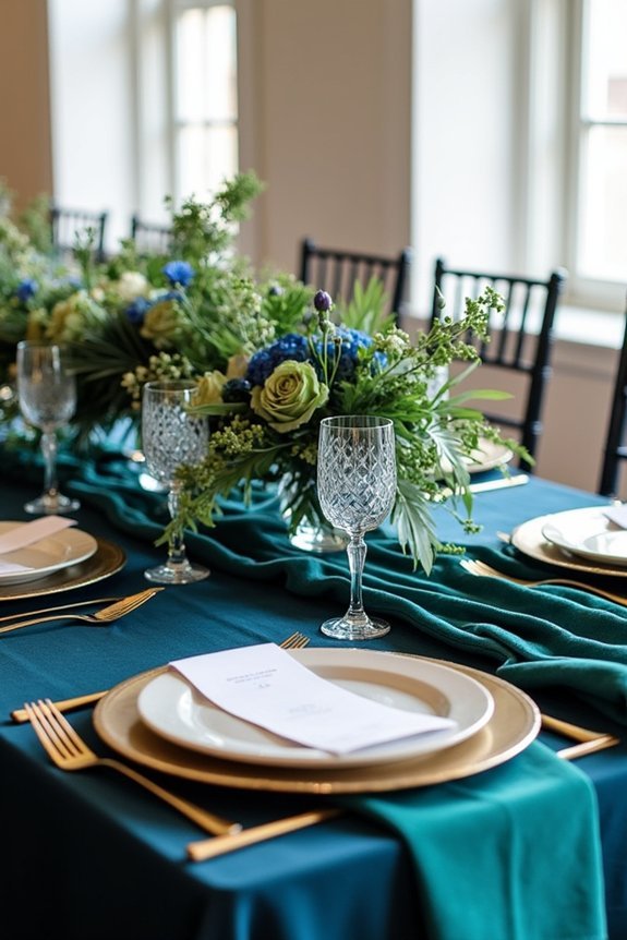 jewel tones for elegance